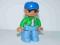 LS nowe lego DUPLO figurka PAN tata ziel/bl czapka