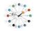 Zegar Ball Clock kolorowy drewno VITRA G.Nelson