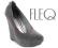 Szare siwe czolenka buty koturna RADOM 40 #32101
