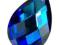 PRECIOSA - kryształ Migdał 28mm Bermuda Blue