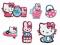 Hello Kitty 24 drobne piankowe ozdoby Decofun