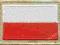 NASZYWKI-SPINAKE Naszywka Flaga Polski 55x38 pu