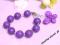 Bransoletka fiolet- howlit, stal chirurgiczna
