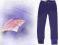 UNI*MINYMO*fioletowe bawełniane legginsy*92/98*