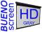 180x102 EKRAN projekcyjny manualny 16:9 HD GRAY