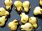 GD-022-01 Guziki gruszki żółto brązowe [2szt]