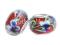 PD038 Lampwork koraliki modułowe ze wzorem 9x14mm