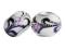 PD045 Lampwork koraliki modułowe ze wzorem 9x14mm