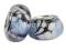 PD335 Lampwork koraliki modułowe ze wzorem 9x14mm
