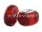 PD372 Lampwork koraliki modułowe ze wzorem czerwo