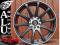 NOWE FELGI 14'' 4x98 CZARNY CZERWONY RING GTR FIAT