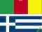 Flaga Flagi Kamerunu Kamerun Grecji Grecja150x90cm