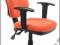 Krzesło (fotel biurowy) biurowe obrotowe-POMARAŃCZ