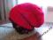 czapka-krasnal i rękawiczki-mitenki (czerwone)