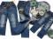 ŚWIETNE SPODNIE jeans DLA CHŁOPCA rozmiar 98-104