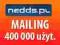 Nedds.pl - Mailing pakiet (406000 użytkowników)
