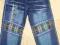 spodnie jeansowe chłopięce z paskiem 110