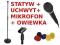 STATYW MIKROFONOWY + UCHWYT + MIKROFON + JACK 3,5