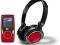 MP4 MPMAN - MP152 PAK 4 GB czerwony + słuchawki