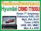 Radio samochodowe z DVD Hyundai CRMD 7750 SU FV GW
