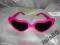 okulary serduszka różowe karnawał sylwestra doda