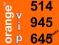 20 ZŁOTY NUMER ORANGE NA KARTĘ GO 514___945___645