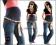 Spodnie Jeans na rosnący brzuszek 984 roz. 42/XL