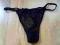 Intimissimi stringi,piekne,haftowane, czarne S