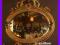 Kryształowe duże lustro Wersalz amorami złota rama