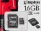 Karta Pamięci KINGSTON microSD SDHC + adapter 16GB