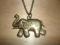 wisiorek słoń indyjski na szczęście stare złoto