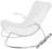 fotel ROCKING CHAIR,KARE DESIGN ,76257,biały pikow