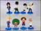 8x figurka One Piece Luffy Zoro Tashigi Smoker HIT