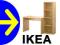 NAJTANIEJ IKEA LASSE ZESTAW REGAŁ Z BIURKIEM