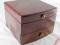 DREWNIANA SZKATUŁKA KUFEREK NA BIŻUTERIE 091035R