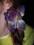 Piękny kwiat do włosów storczyk fiolet granat hit