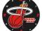 Zegar ścienny MIAMI HEAT koszykówka NBA