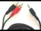 TD8 Kabel audio stereo jack M - 2 x chinch M 5,0m