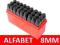 NUMERATORY ZNACZNIK ZNACZNIKI 8mm 8 mm ALFABET A-Z