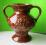 Śliczny ceramiczny brązowy wazon super