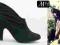 0780 BUTY BOTKI OBCAS NUBUK BLACK marszczone r.38