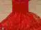 Czerwona sukienka do tańca/okolicznościowa 3-5 lat