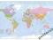 Polityczna mapa Świata - plakat 100x140 cm