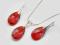 Komplet Swarovski migdały 16 mm  red magma Tanio!!