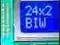 ART Nowe LCD 2x24 z podśw.White/Blue (LED) Ext.T.
