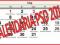 Kalendaria kalendarium PSD 2012 imieniny + święta