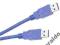 Kabel USB 3.0 A-A M/M 1,8m niebieski