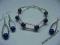 KOMPLET (10) BRANSOLETA,KOLCZYKI ,WISIOREK