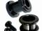 PIERCING TUNEL odkręcany, AKRYL, 4.0mm, BLACK