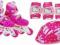 Zestaw Hello Kitty-Rolki-34-37-Kask- Ochraniacze